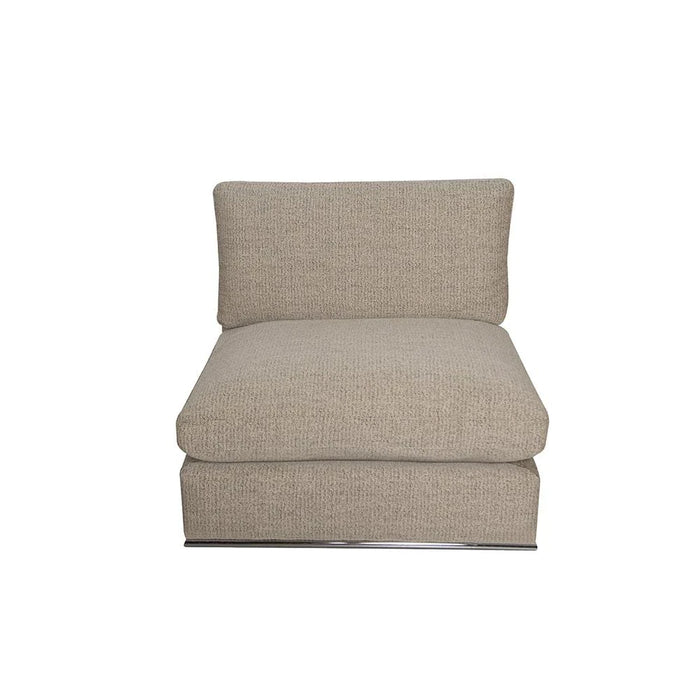 Paddington 1-Seater Armless Fabric Modular Sofa _ M_x008e_lange Brown