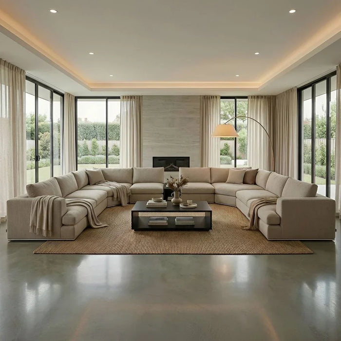 Paddington 1-Seater Armless Fabric Modular Sofa _ M_x008e_lange Brown
