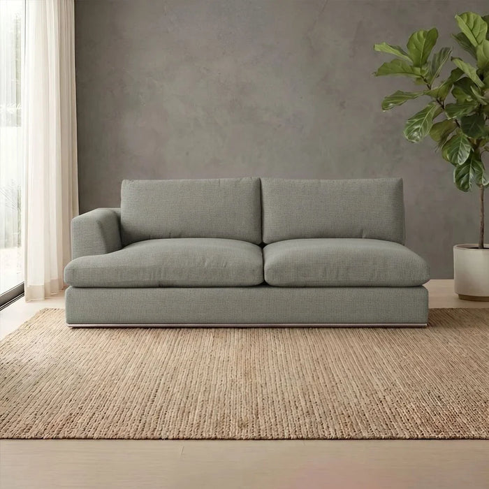 Paddington 2-Seater Left Arm Fabric Modular Sofa-Teal Green