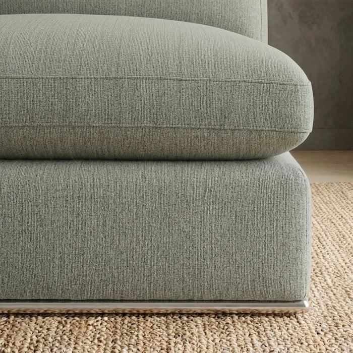 Paddington 2-Seater Left Arm Fabric Modular Sofa-Teal Green