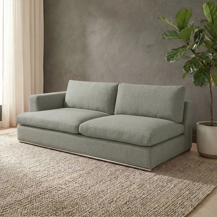 Paddington 2-Seater Left Arm Fabric Modular Sofa-Teal Green