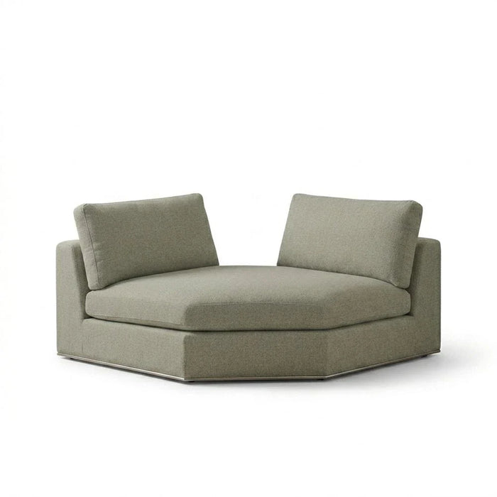 Paddington Corner Wedge Fabric Modular Sofa-Teal Green