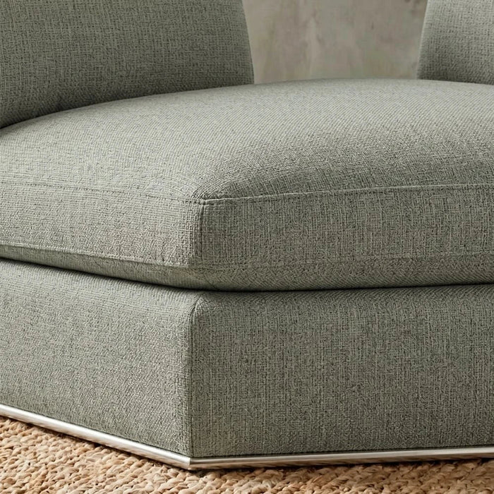 Paddington Corner Wedge Fabric Modular Sofa-Teal Green