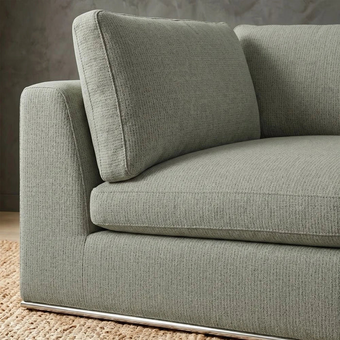 Paddington Corner Wedge Fabric Modular Sofa-Teal Green