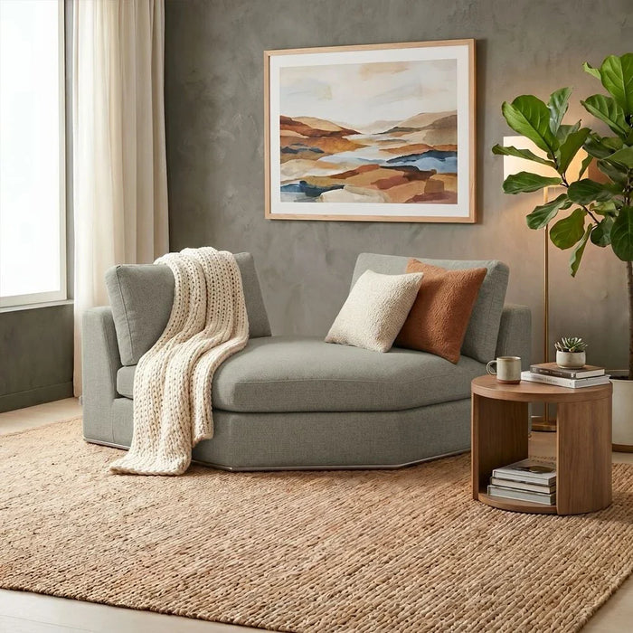 Paddington Corner Wedge Fabric Modular Sofa-Teal Green
