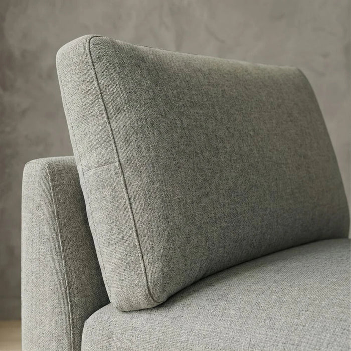 Paddington 1-Seater Armless Fabric Modular Sofa-Teal Green