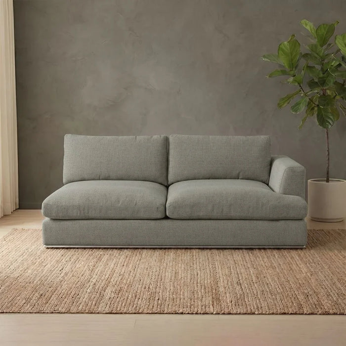 Paddington 2-Seater Right-Arm Fabric Modular Sofa-Teal Green