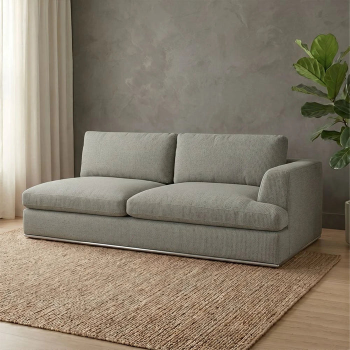 Paddington 2-Seater Right-Arm Fabric Modular Sofa-Teal Green
