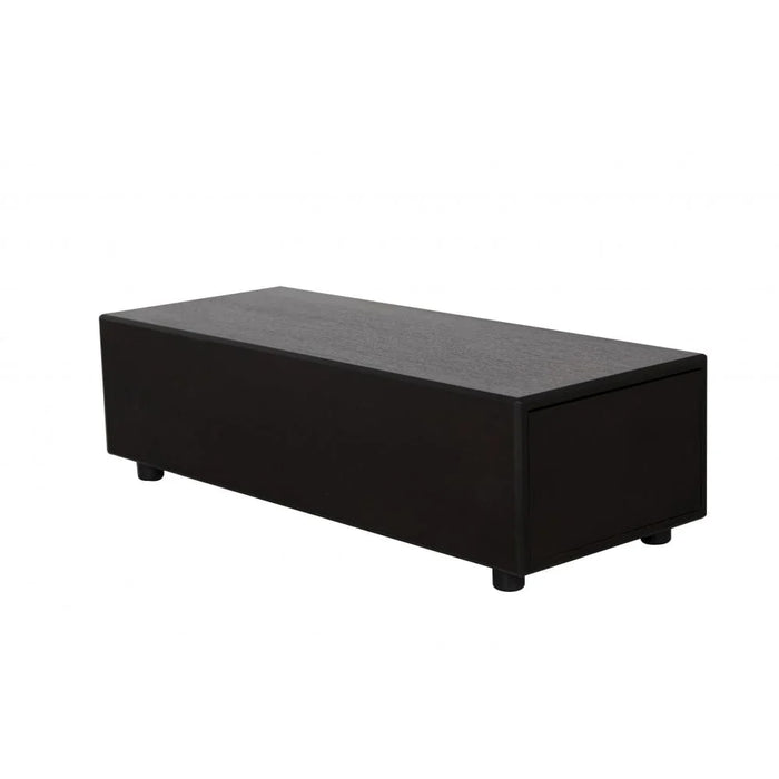 Paddington Mid-Unit Table with Storage-Black-With 2-Year Warranty