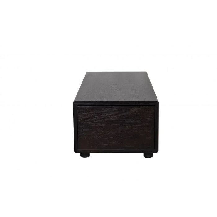 Paddington Mid-Unit Table with Storage-Black-With 2-Year Warranty