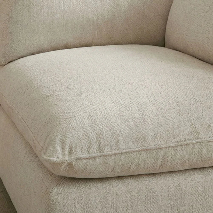 Napoleon 1-Seater Fabric Modular Sofa with Right Arm Ð Beige-With 2-Year Warranty