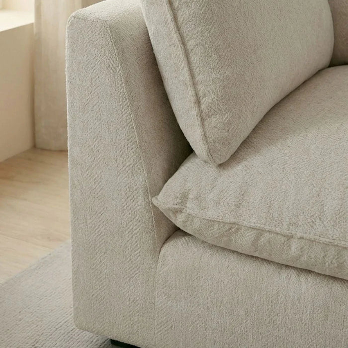 Napoleon 1-Seater Corner Fabric Modular Sofa Ð Beige-With 2-Year Warranty