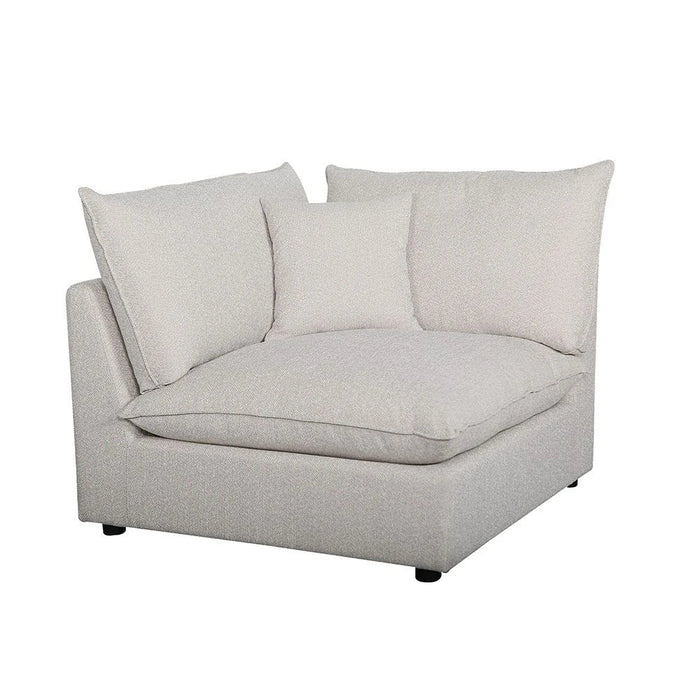 Napoleon 1-Seater Corner Fabric Modular Sofa Ð Beige-With 2-Year Warranty