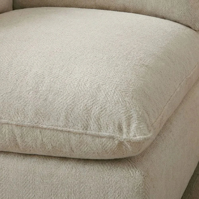 Napoleon 1-Seater Fabric Modular Sofa with Left Arm _ Beige - With 2-Year Warranty