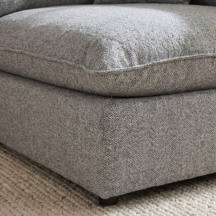 Napoleon 1-Seater Fabric Modular Sofa with Right Arm_ Grey-With 2-Year Warranty