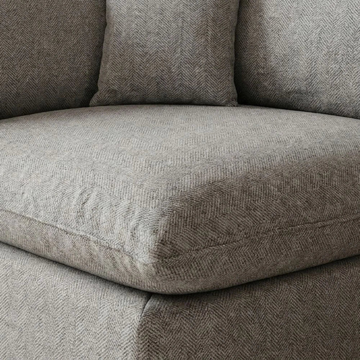 Napoleon 1-Seater Corner Fabric Modular Sofa Ð Grey-with 2-Year Warranty