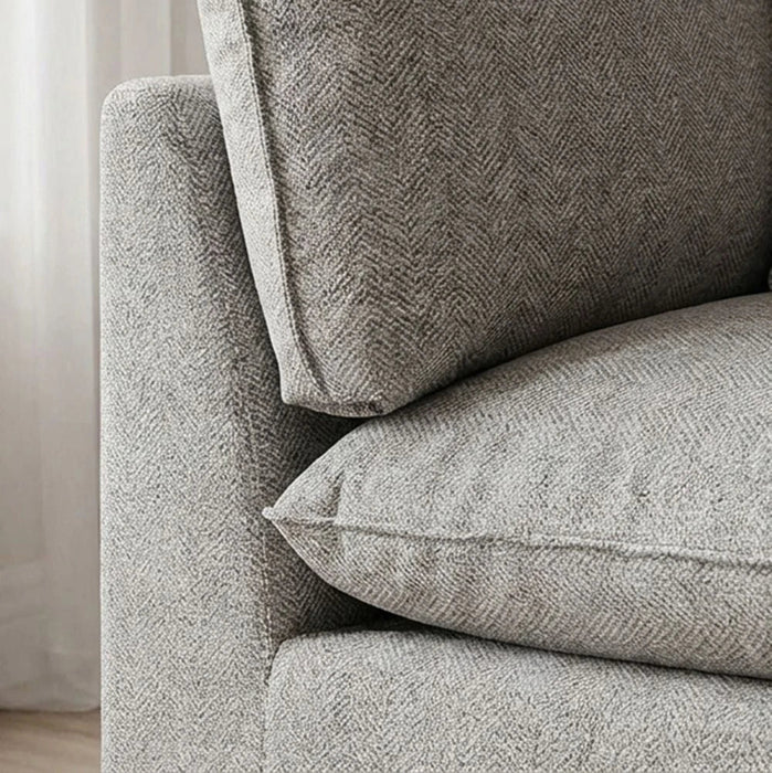 Napoleon 1-Seater Corner Fabric Modular Sofa Ð Grey-with 2-Year Warranty