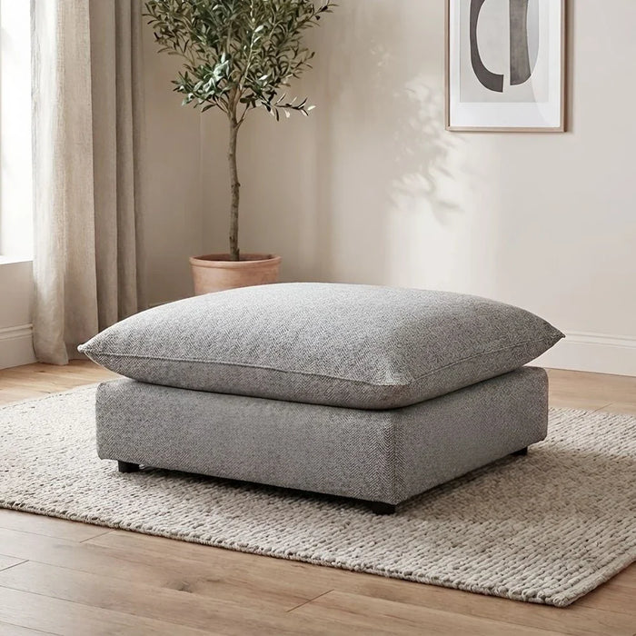 Napoleon 1-Seater Ottoman Fabric Modular Sofa Ð Grey-With 2-Year Warranty
