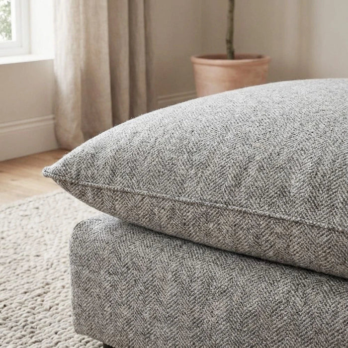 Napoleon 1-Seater Ottoman Fabric Modular Sofa Ð Grey-With 2-Year Warranty