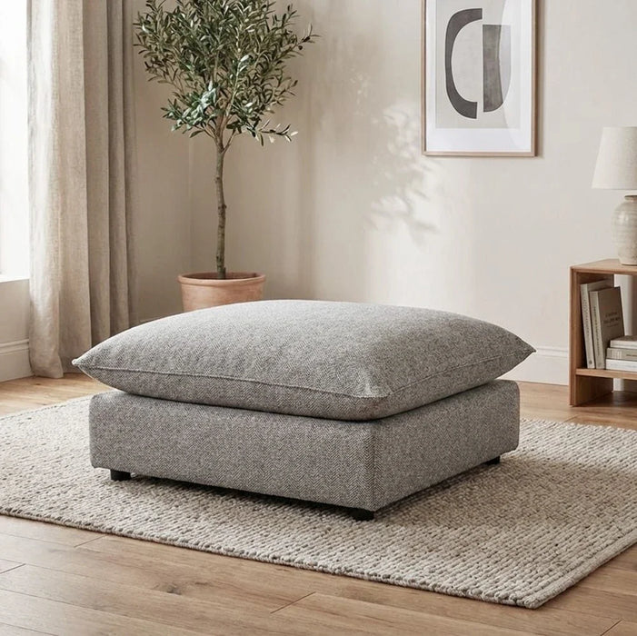 Napoleon 1-Seater Ottoman Fabric Modular Sofa Ð Grey-With 2-Year Warranty