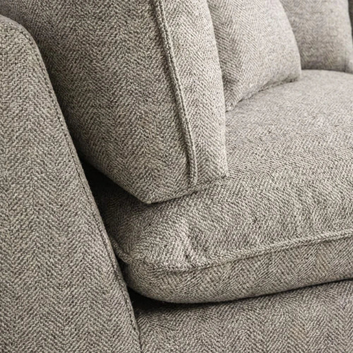 Napoleon 1-Seater Fabric Modular Sofa with Left Arm_ Grey-With 2-Year Warranty