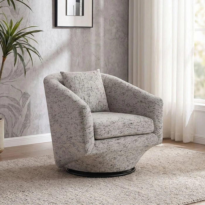 Napoleon 1-Seater Fabric Accent Chair Ð Grey-With 2-Year Warranty