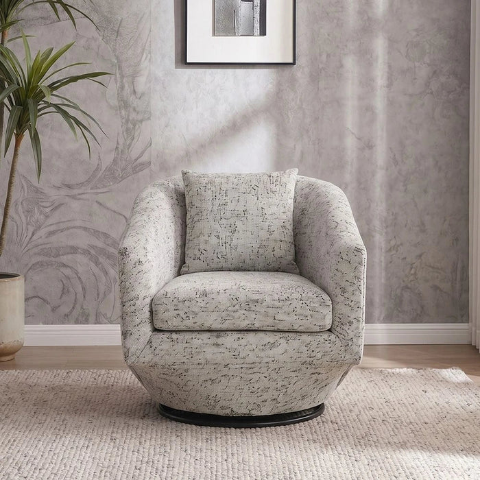 Napoleon 1-Seater Fabric Accent Chair Ð Grey-With 2-Year Warranty