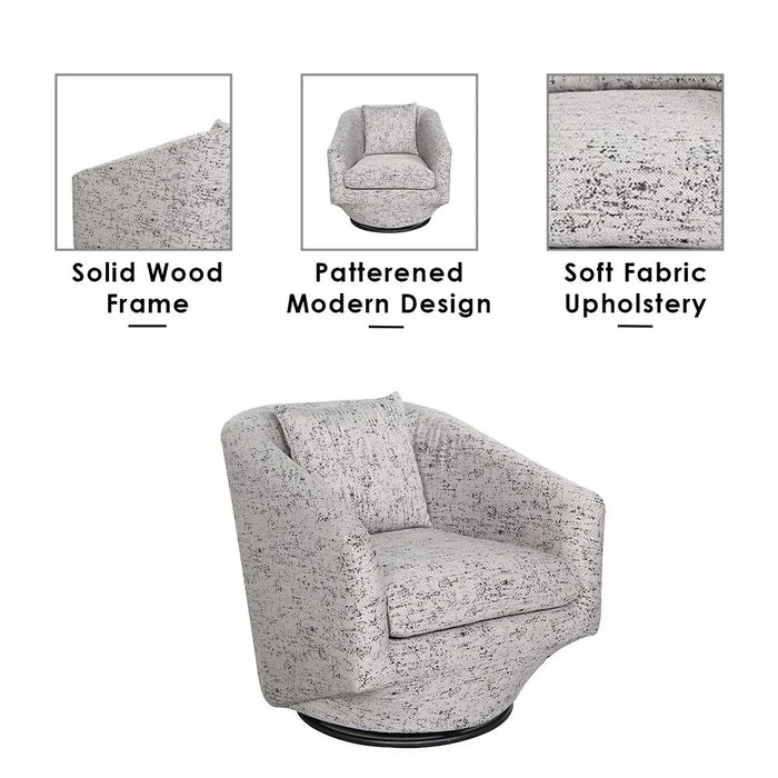 Napoleon 1-Seater Fabric Accent Chair Ð Grey-With 2-Year Warranty