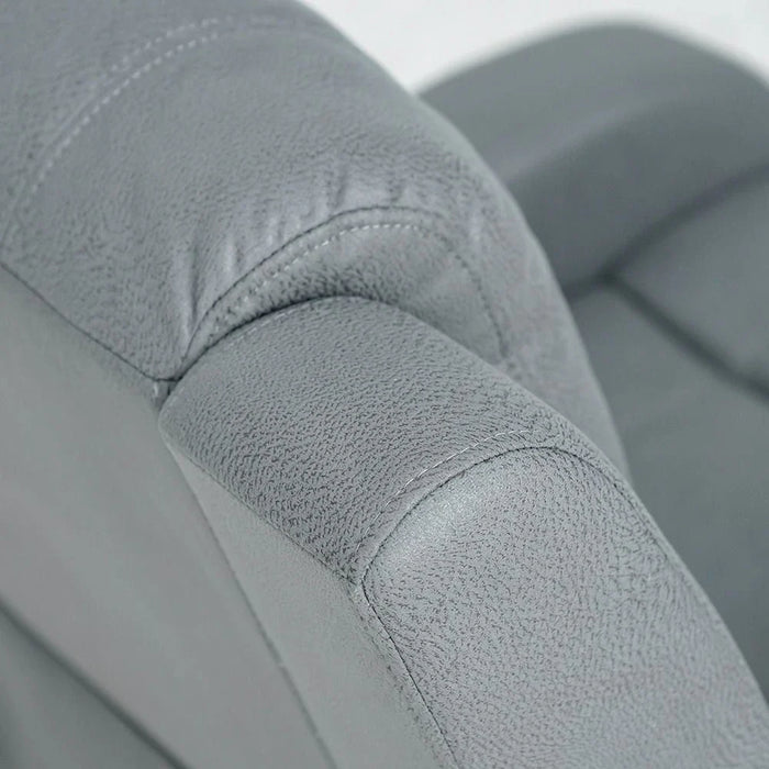 Crimson 1-Seater Fabric Recliner Sofa-Grey-With 2-Year Warranty