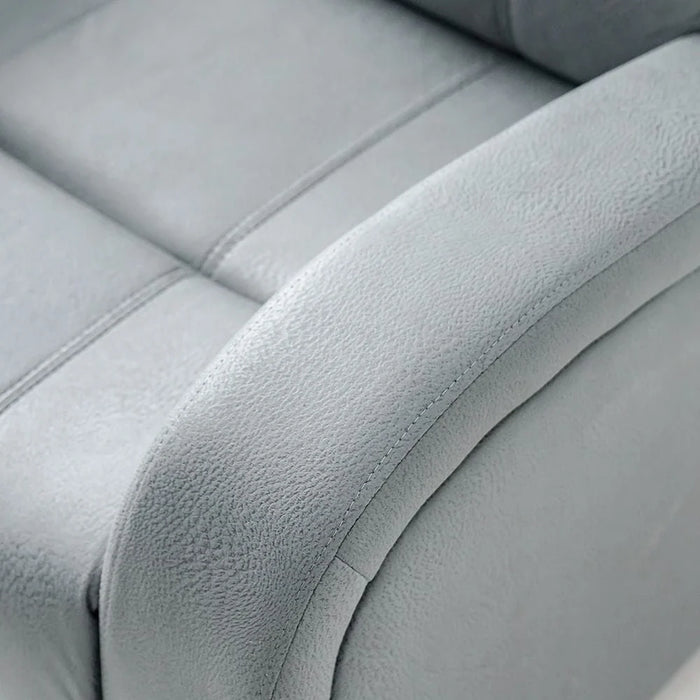 Crimson 1-Seater Fabric Recliner Sofa-Grey-With 2-Year Warranty