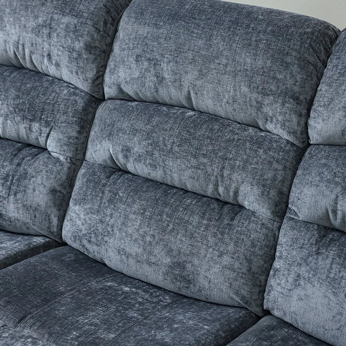 Dazler 2-Seater Fabric Recliner- Gray