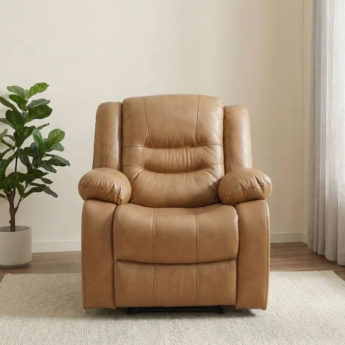 Dazler 1 SeaterÊAir leatherÊRecliner - Brown