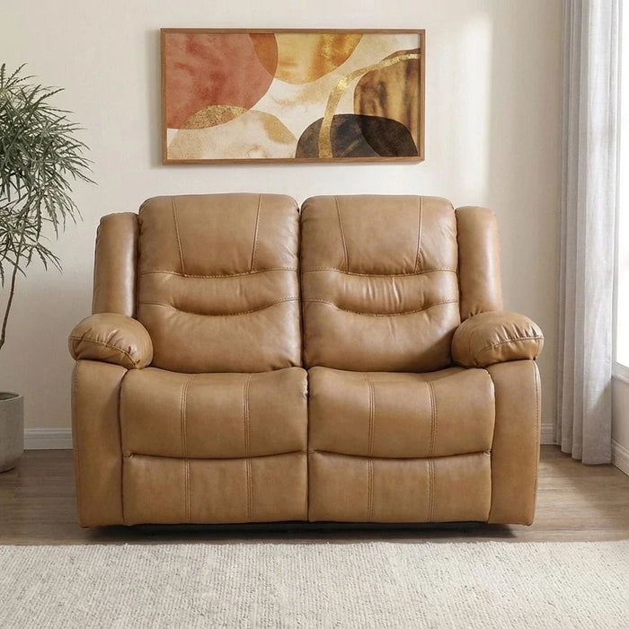 Dazler 2 SeaterÊAir LeatherÊRecliner-Brown