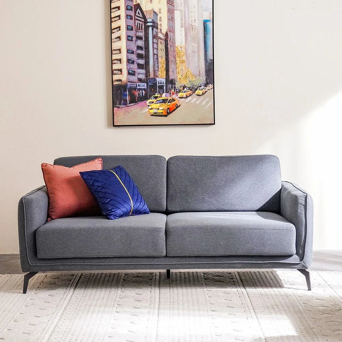 Stellar 6-Seater Fabric Sofa Set-Grey-With 2-Year Warranty