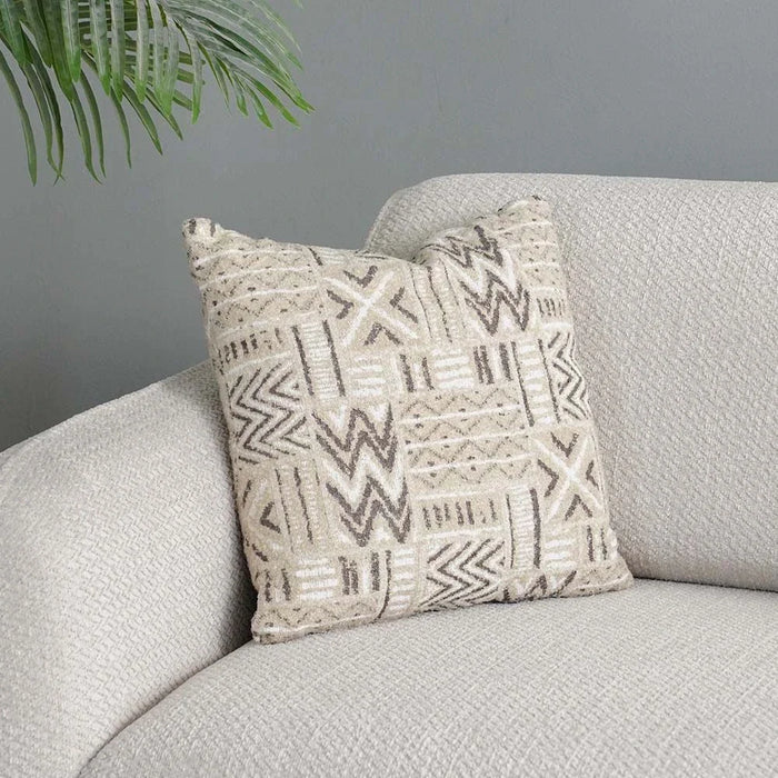Oslo 3-Seater Fabric Sofa-Beige-With 2-Year Warranty