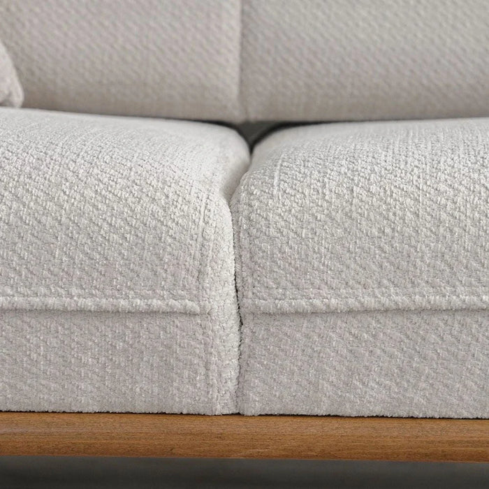 Oslo 3-Seater Fabric Sofa-Beige-With 2-Year Warranty