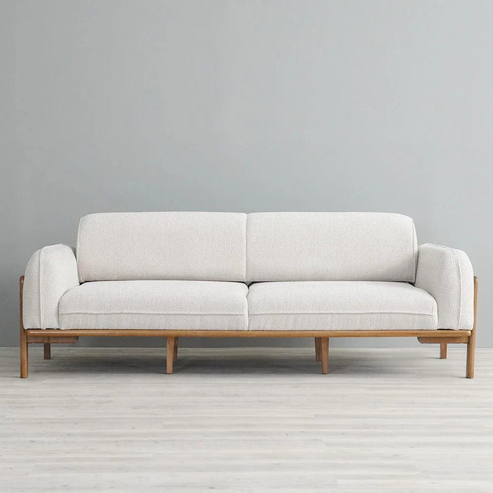 Oslo 3-Seater Fabric Sofa-Beige-With 2-Year Warranty