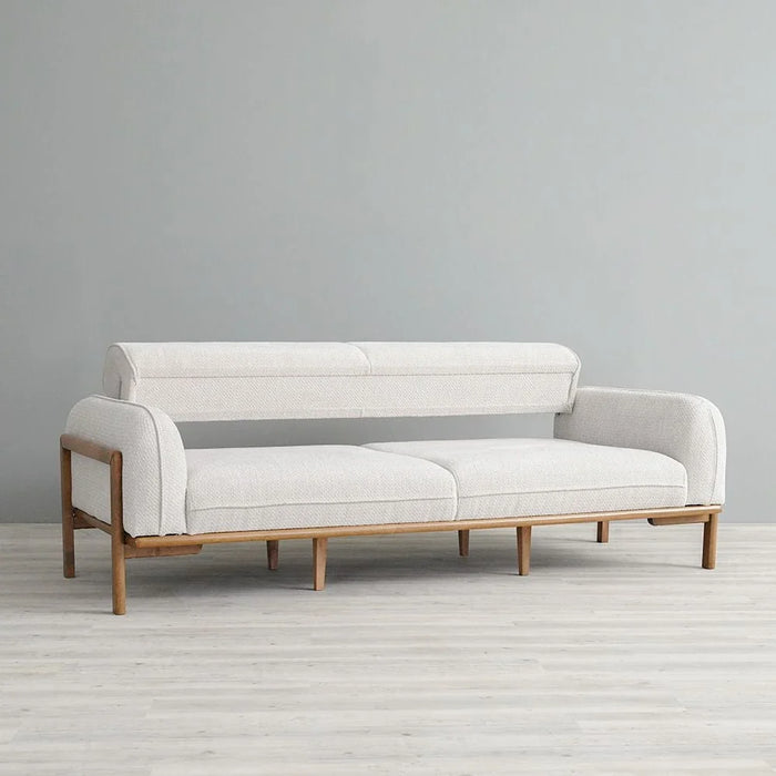 Oslo 3-Seater Fabric Sofa-Beige-With 2-Year Warranty
