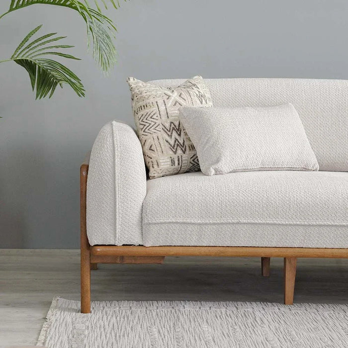 Oslo 3-Seater Fabric Sofa-Beige-With 2-Year Warranty