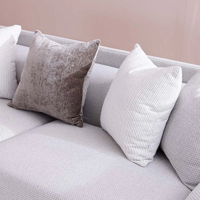 Trident 3-Seater Fabric Sofa-Grey/Champagne-With 2-Year Warranty