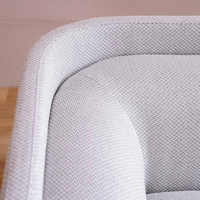 Trident 1-Seater Fabric Sofa-Grey/Champagne-With 2-Year Warranty