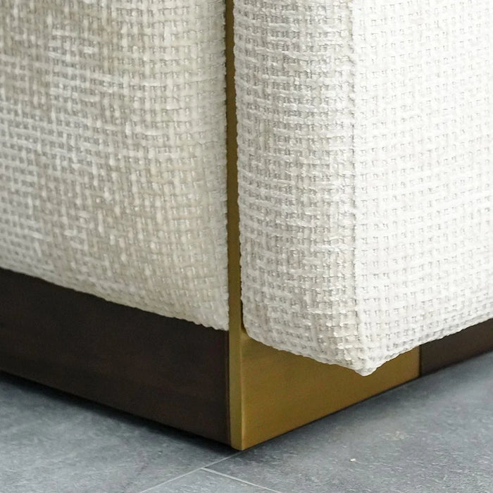 Lizeth Fabric 3 Seater Sofa-Beige
