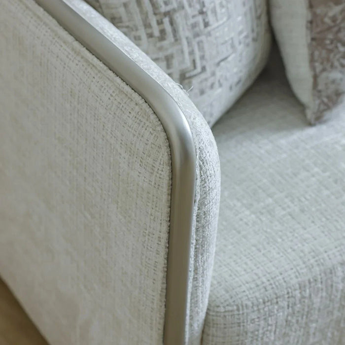 Niferu 1-Seater Fabric Sofa-Beige/Brown-With 2-Year Warranty