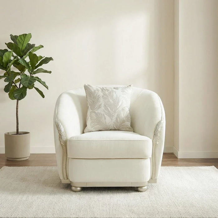 Granado 1-Seater Fabric Sofa-Beige/Brown-With 2-Year Warranty