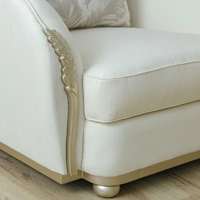 Granado 1-Seater Fabric Sofa-Beige/Brown-With 2-Year Warranty