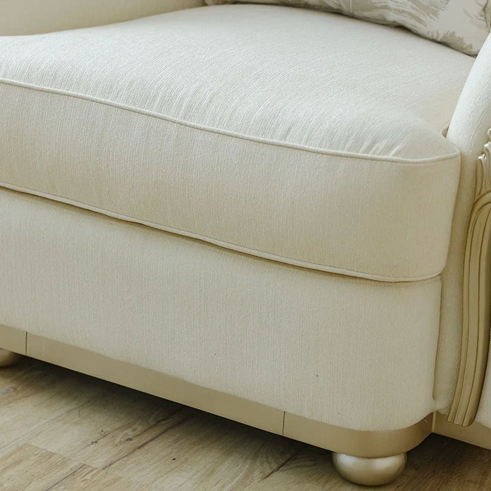 Granado 1-Seater Fabric Sofa-Beige/Brown-With 2-Year Warranty
