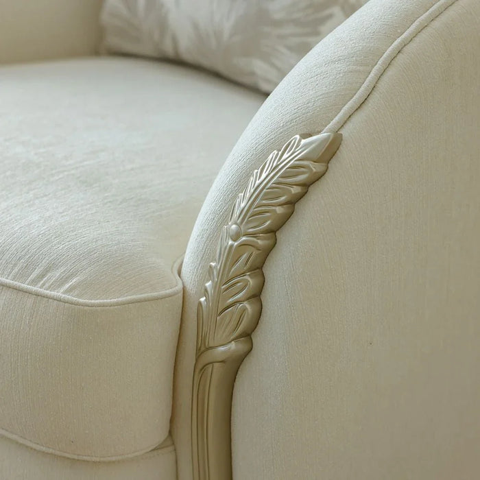Granado 1-Seater Fabric Sofa-Beige/Brown-With 2-Year Warranty