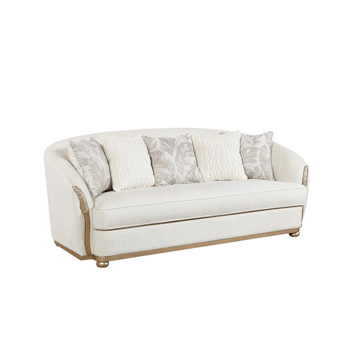 Granado 3-Seater Fabric Sofa-Beige/Brown-With 2-Year Warranty