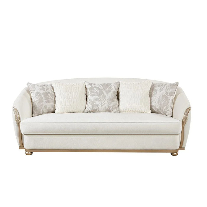 Granado 3-Seater Fabric Sofa-Beige/Brown-With 2-Year Warranty