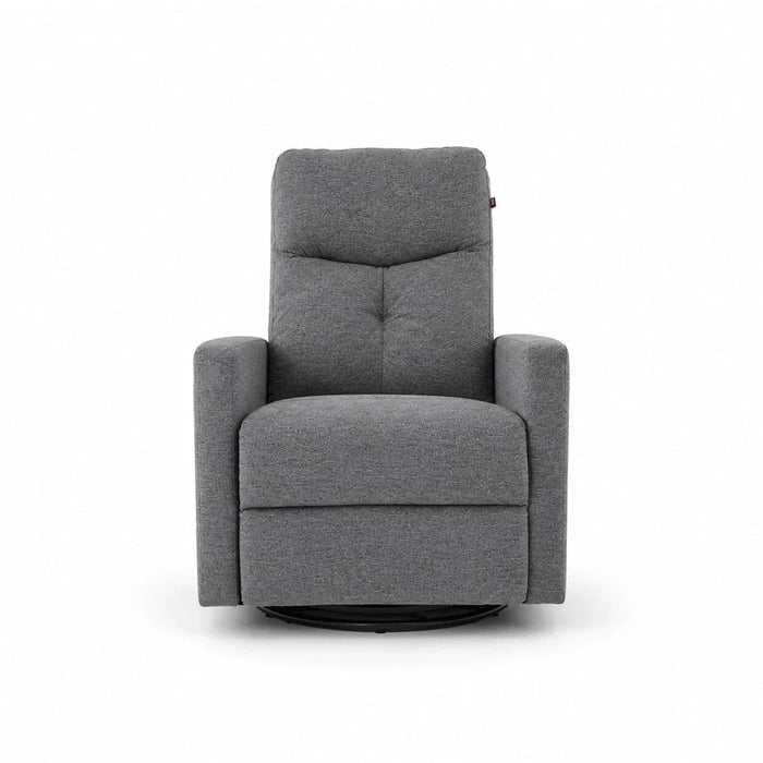 Desi 1-Seater Electric Fabric Recliner with Swivel and Rocker - Grey - With 2-Year Warranty